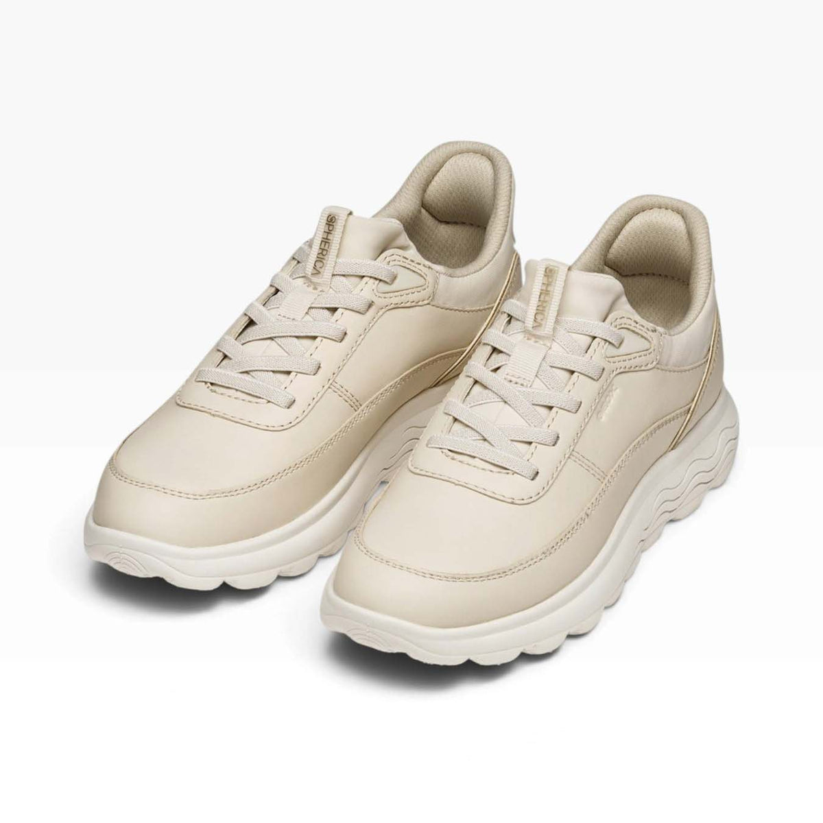 Geox Spherica Plus Sneaker Bassa Donna - D567MB00085 Papyrus