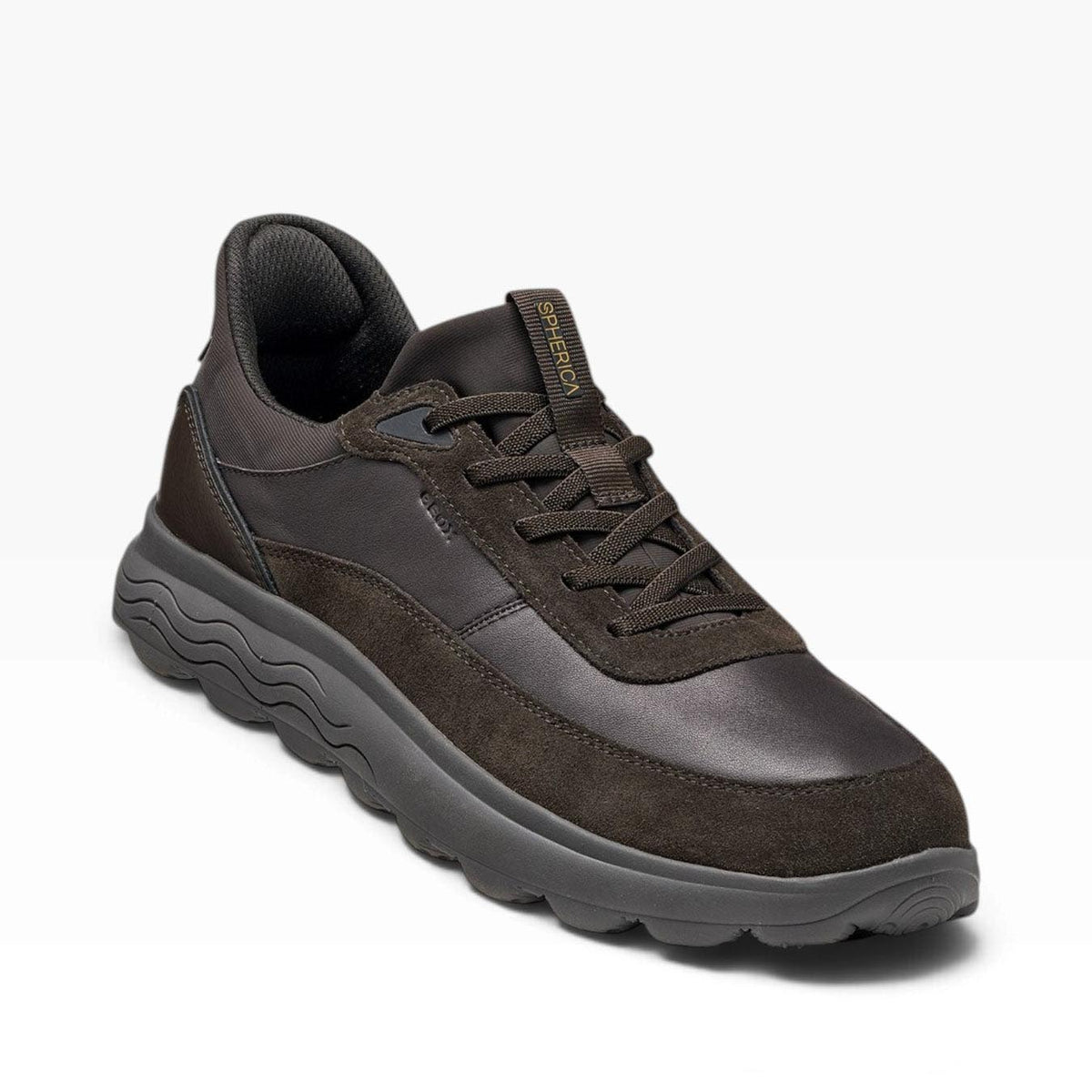 GEOX Spherica Plus Sneaker Bassa Uomo Dark Brown