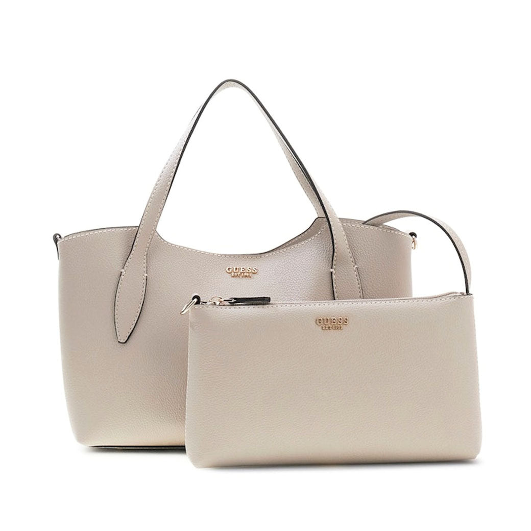Guess borsa Melody 2 IN 1 Satchel Taupe