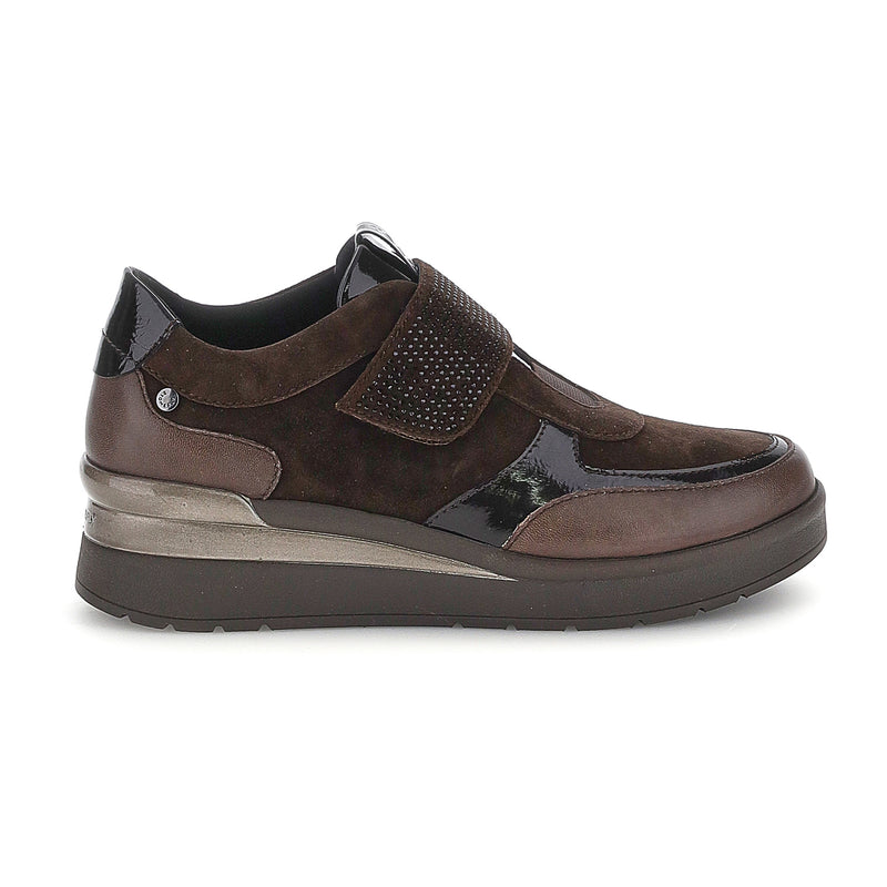 Stonefly sneakers CREAM 68 STRAP con strass marrone