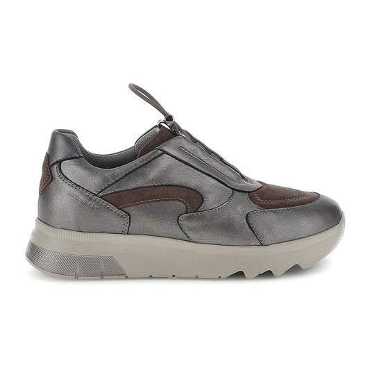 Stonefly sneakers SPOCK 52 PULL in pelle laminata Grigio