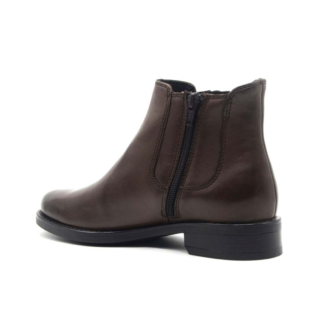 Vueva Stivaletti testa di moro con zip